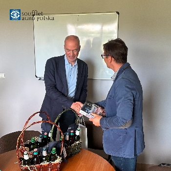 Wizyta Ambasadora Francji w Elewatorze Soufflet Agro w Strzelinie